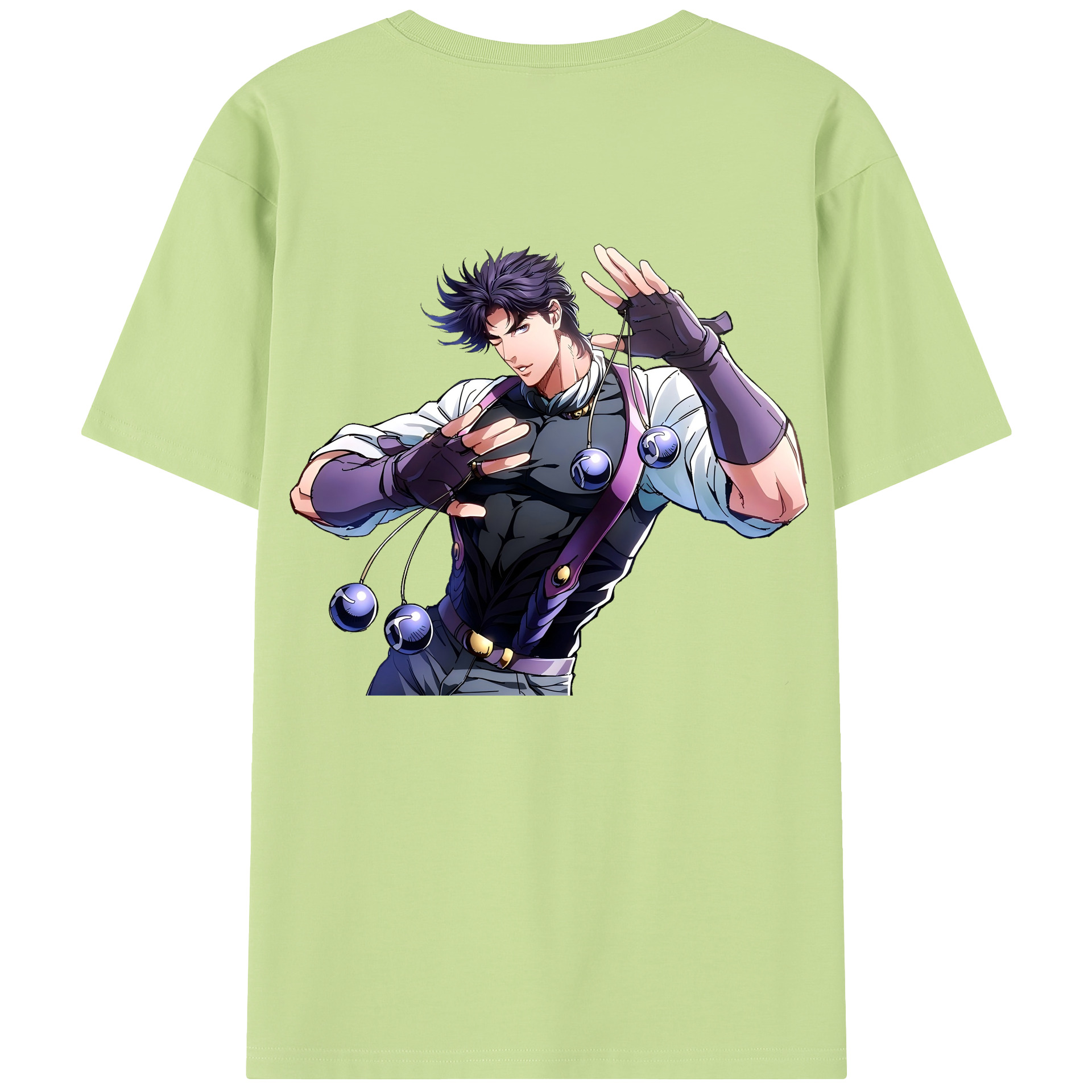 （画像用） ジョジョの奇妙な冒険 JoJo's Bizarre Adventure 綿100％半袖Tシャツ（背面プリント）